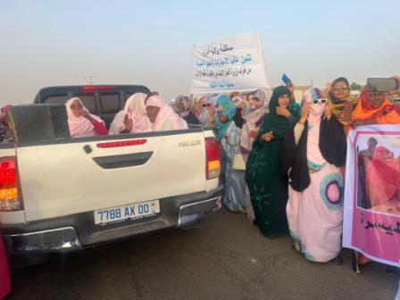الوزيرة بنت أنتهاه في أطار.. للترويج لنفسها أم للتحضير لزيارة الرئيس/ صور