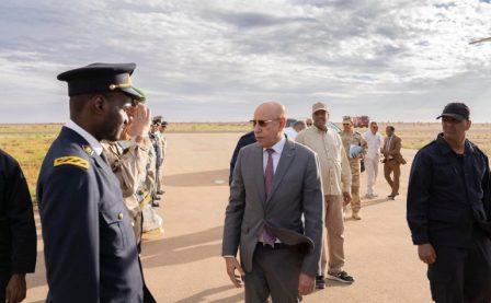 غزواني يعود إلى نواكشوط بعد وضع حجر الأساس للمستشفى الجهوي في اكجوجت